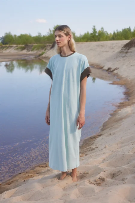 maxi frottee dress
