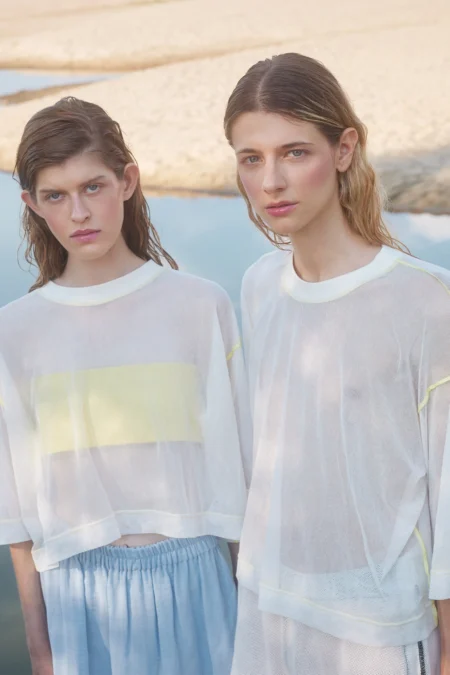 boxy tulle shirt